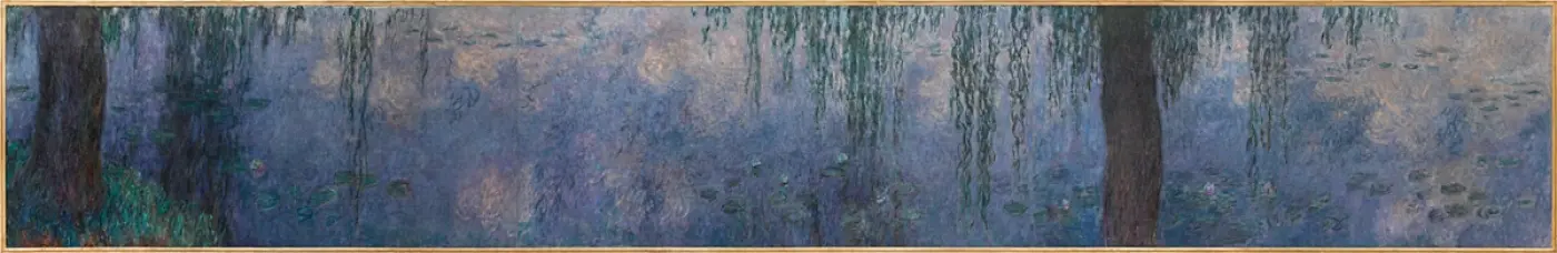 Claude Monet, Les Nymphéas : Le Matin aux saules   Paris, Musée de l'Orangerie